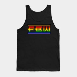 FBW Pride Flag Logo Design Tank Top